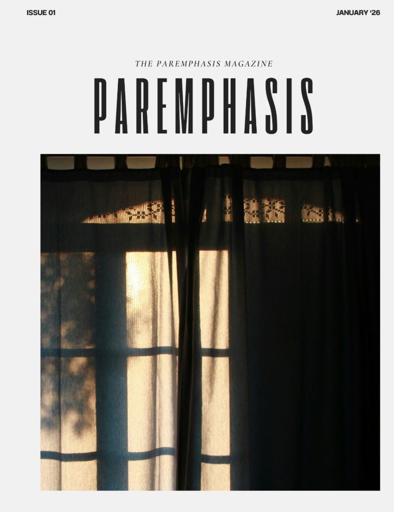 Cover of The Paremphasis Magazine, Issue 01, January 2026